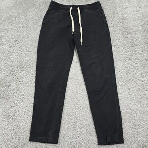 Buck‎ Mason Mens Cotton Jogger Sweatpants Size XS Black Minimalist Athleisure
